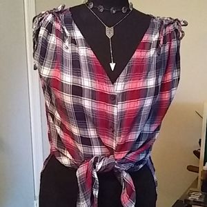 Knox Rose Plaid Blouse